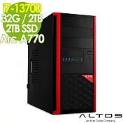 Acer Altos 安圖斯 P150F8 (i7-13700/32G/2TB+2TB SSD/Arc A770-16G/700W/W11P)