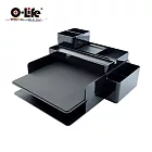 【O-Life】Target 平板公文架 (A4資料架 雙層 文件架 筆電收納 桌面收納) 黑色
