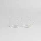 【Matrix】迷你耐熱玻璃馬克杯2入組 80ml -透明