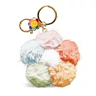 O’Pretty 歐沛媞 幸福花造型毛絨絨吊飾鑰匙圈(8X2.5X13cm)-多色 彩色