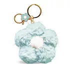 O’Pretty 歐沛媞 幸福花造型毛絨絨吊飾鑰匙圈(8X2.5X13cm)-多色 藍