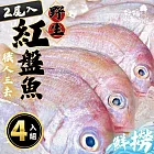 【好嬸水產】極鮮凍三去野生紅盤魚240G 4包(免運組)