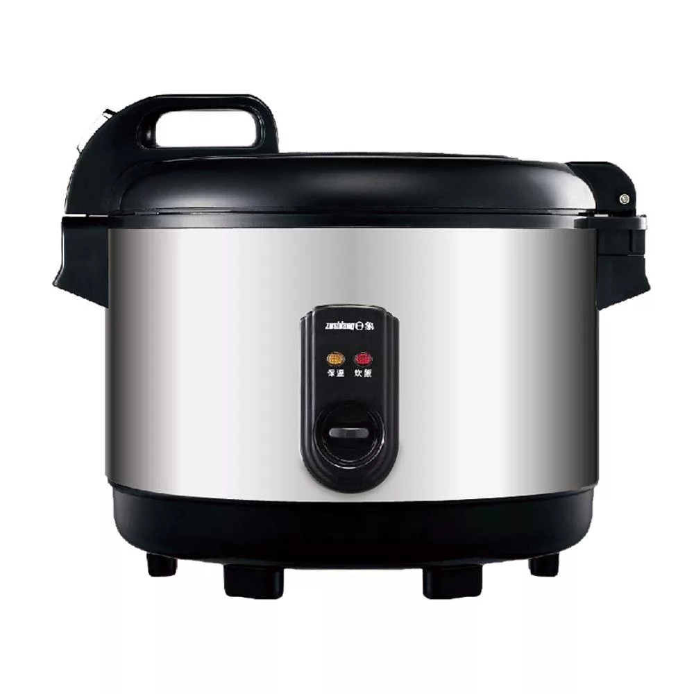 日象 ZUSHIANG ZS-EM18B 電子鍋,16人份大容量設計,適閤家庭聚會使用。採用鋁合金內鍋,均勻加熱,快速煮熟。臺灣製造,銀色系外觀時尚,尺寸330×320×390mm,重量6.5kg。110V/60Hz電壓,功率800~900W,配件包含飯匙、計量杯及飯匙盒。BSMI認證R63889,保固1年,安全可靠的臺灣電鍋首選。 日象ZUSHIANG ZS-EM18B