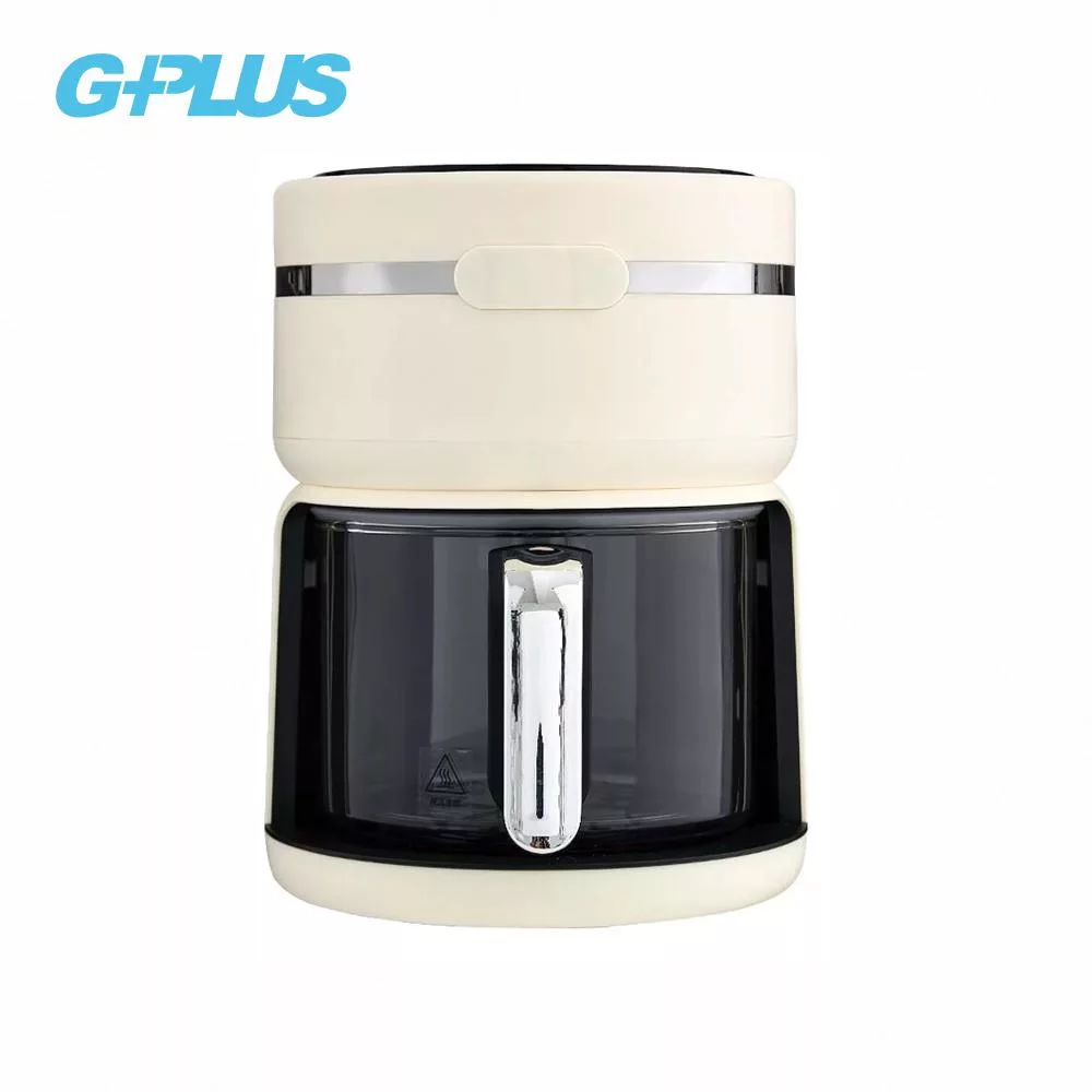 G-PLUS 拓勤 3L樂透鍋智慧玻璃氣炸鍋(GP-J02) 米黃