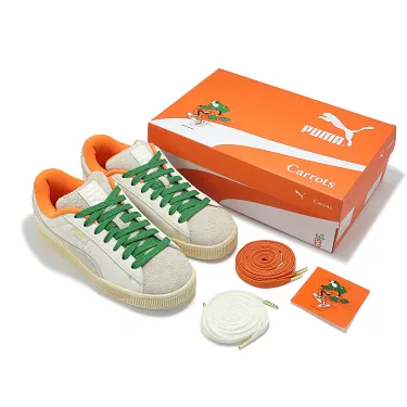 博客來-Puma x Carrots 休閒鞋Suede XL 男鞋女鞋卡其橘綠聯名麂皮 - Main Image