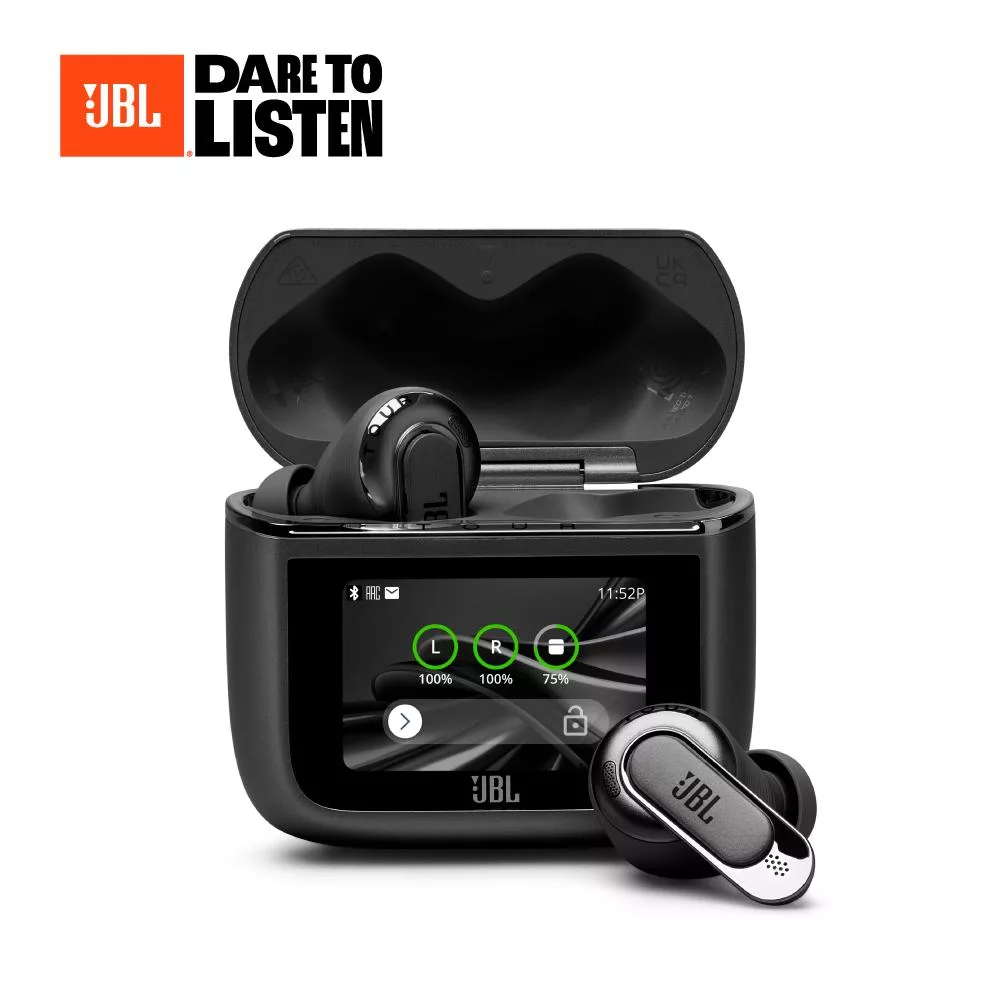 【JBL】Tour Pro 3 觸控螢幕真無線降噪藍牙耳機 黑色