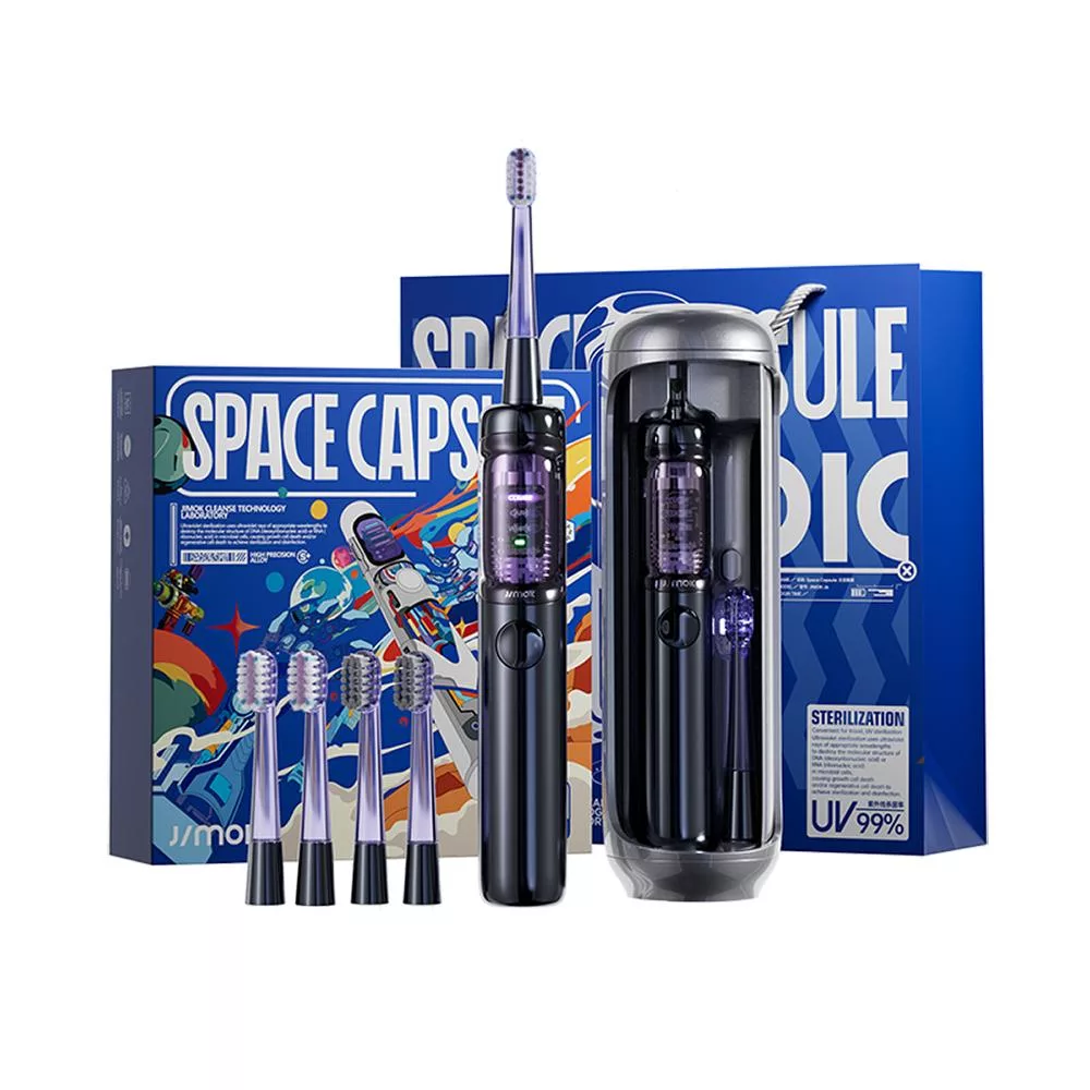 【JIMOK】J6 PRO星際太空艙電動牙刷禮盒 -深海藍