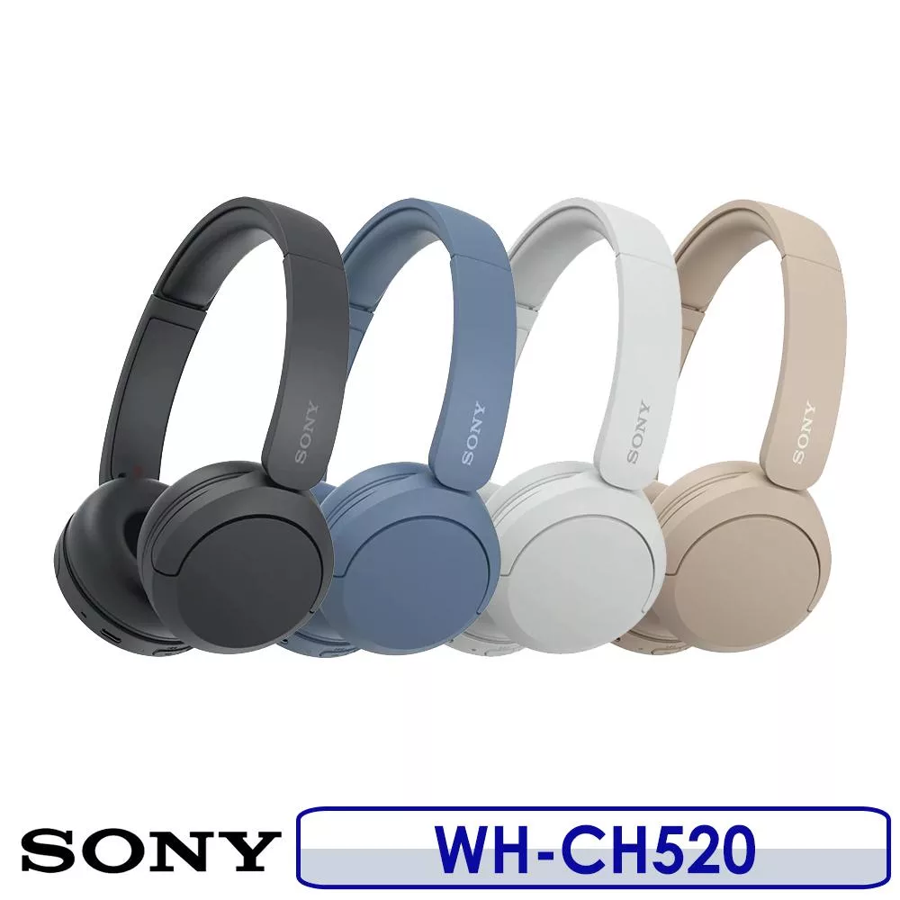 SONY WH-CH520 無線藍牙 耳罩式耳機 黑色