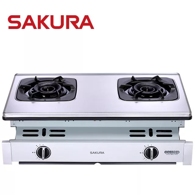【SAKURA 櫻花】二口雙炫火嵌入爐G-6900/G-6900S(桶裝瓦斯/LPG) 送安裝