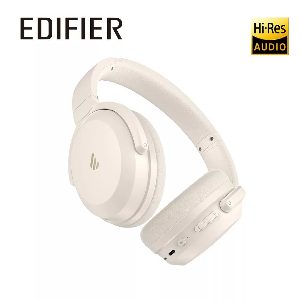 EDIFIER WH700NB PRO 藍牙降噪耳罩耳機 柔霧白