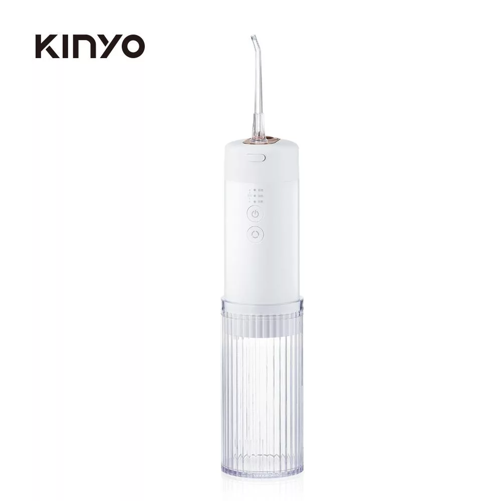 【KINYO】經典美型隨身沖牙機 IR-1008(綠/白) 極光白