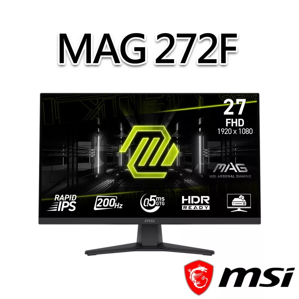 msi微星 MAG 272F 27吋 電競螢幕 (27"/1920x1080/16:9/200Hz)