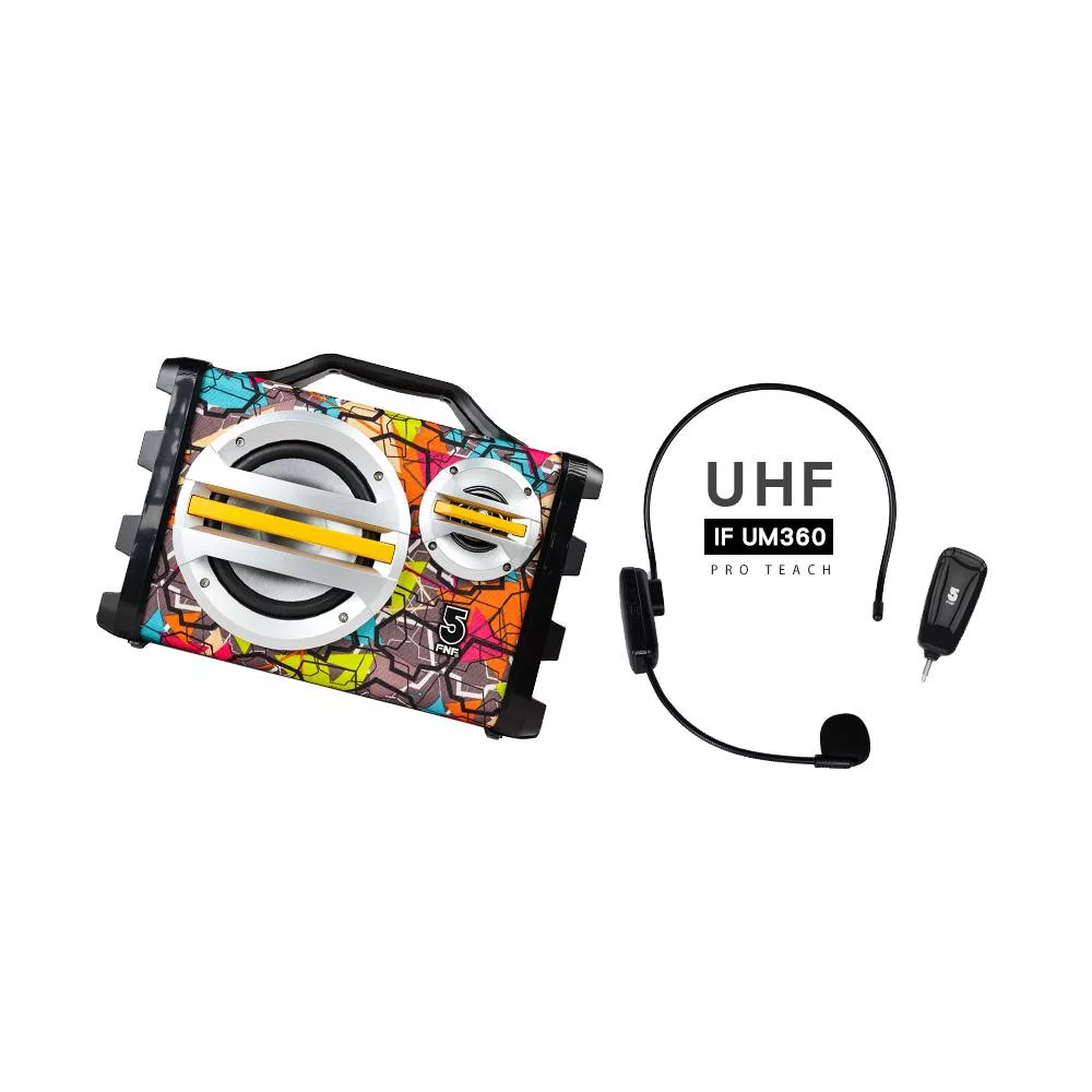 【ifive】樂器教學專用-手提無線擴音組(SK055+UM360) 繽紛彩