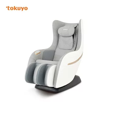 tokuyo 【類貓抓皮款 APP操控】Mini 玩美椅 3+ 按摩椅 TC-272 (米色/灰色) 田原米