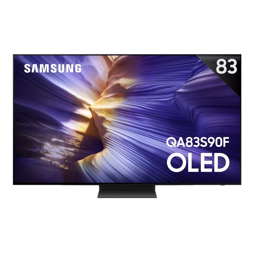 SAMSUNG三星 QA83S90FAEXZW 三星 QA83S90FAEXZW 83吋 4K UHD OLED 智慧顯示器,搭載先進 OLED 面板,提供 4K (3840 x 2160) 高解析度影像與 HDR 高動態範圍,呈現細膩色彩與深邃黑位。支援聯網功能、杜比數位音效 40W 環繞音場,4 組 HDMI 埠與 2 組 USB 插槽,輕鬆連線多裝置。尺寸含底座 1851 x 1133.7 x 359 mm,重量 39.4 kg,附太陽能智慧遙控器,2 年保固,越南製造,BSMI 認證 R33475。