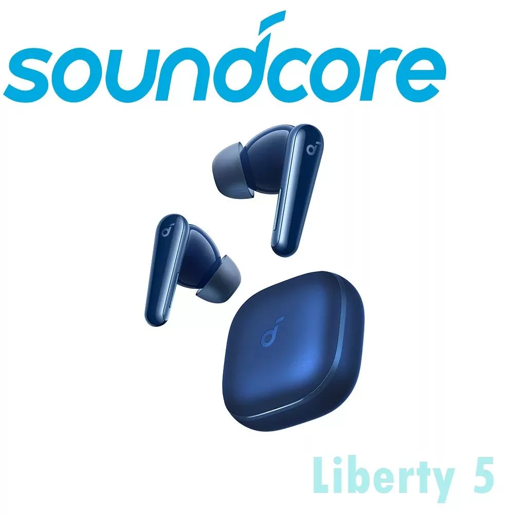 Soundcore Liberty5 降噪真無線藍芽耳機 杜比音效超強續航 公司貨保固2年 5色 靜謐藍