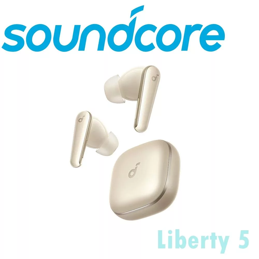 Soundcore Liberty5 降噪真無線藍芽耳機 杜比音效超強續航 公司貨保固2年 5色 香檳金