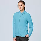 【荒野wildland】女彈性透氣抗UV50輕薄外套110 冰河藍 M 110 冰河藍