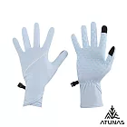 【ATUNAS歐都納】冰絲涼感防曬觸控手套A1AGGZ03N- M 冰藍