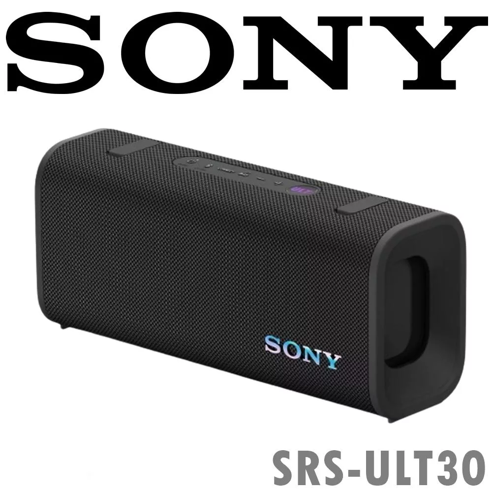 SONY SRS-ULT30 (ULT FIELD 3) 厚實低音 無線可攜式揚聲器 3色 公司貨保固一年 羽黑