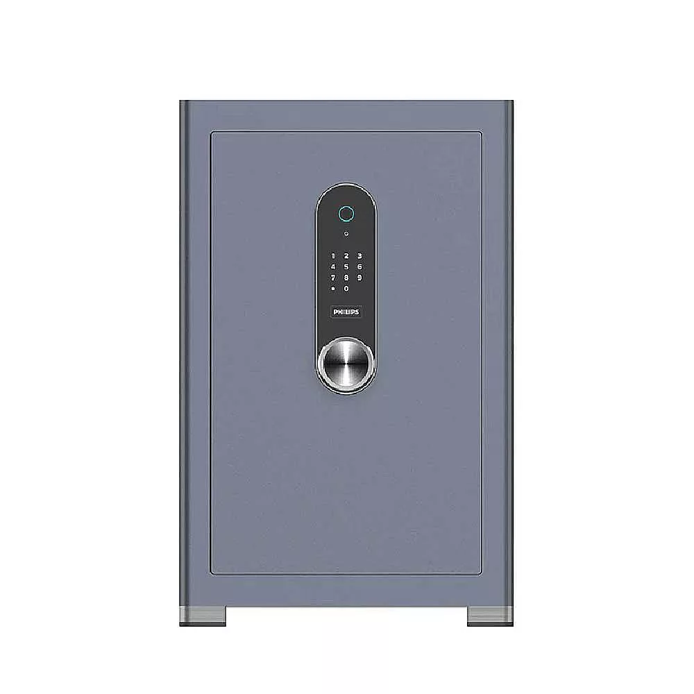 PHILIPS 飛利浦 Smart Safes 智能 時尚智簡 存儲無憂 保險櫃 (指紋/密碼 /機械鑰匙) /台 SBX601-7B-淡雅藍