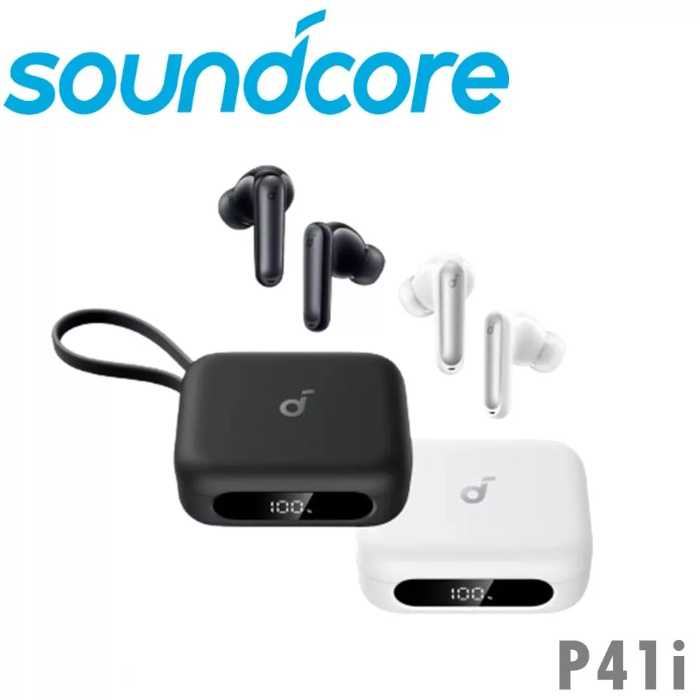soundcore P41i 二合一行動電源降噪真無線藍牙耳機 聲動隨行 續航無界 2色 公司貨保固2年 黑色