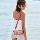 satana - Solider 長夾斜背包 - 雲朵粉