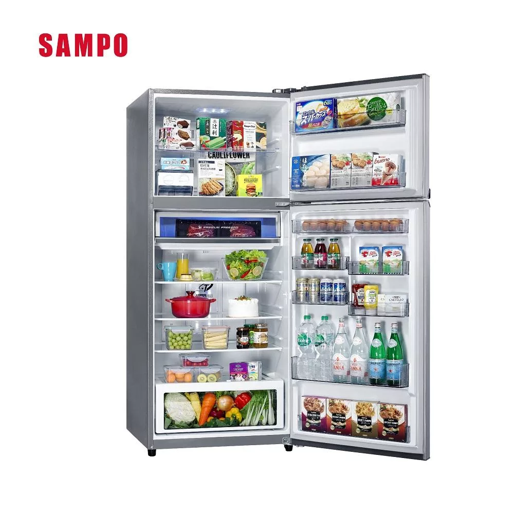 【SAMPO聲寶】610公升變頻雙門冰箱 SR-F61D(S2) ✔基本安裝✔舊機回收