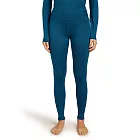 【紐西蘭Icebreaker】女 Tech 高腰貼身保暖透氣長褲-260 XS 海洋藍