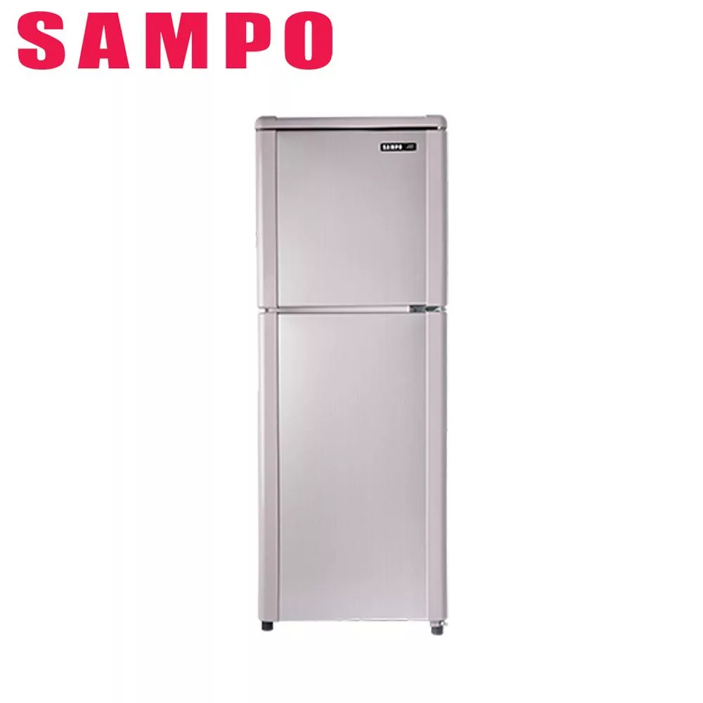 SAMPO聲寶140公升定頻雙門冰箱SR-C14Q(R6)紫燦銀