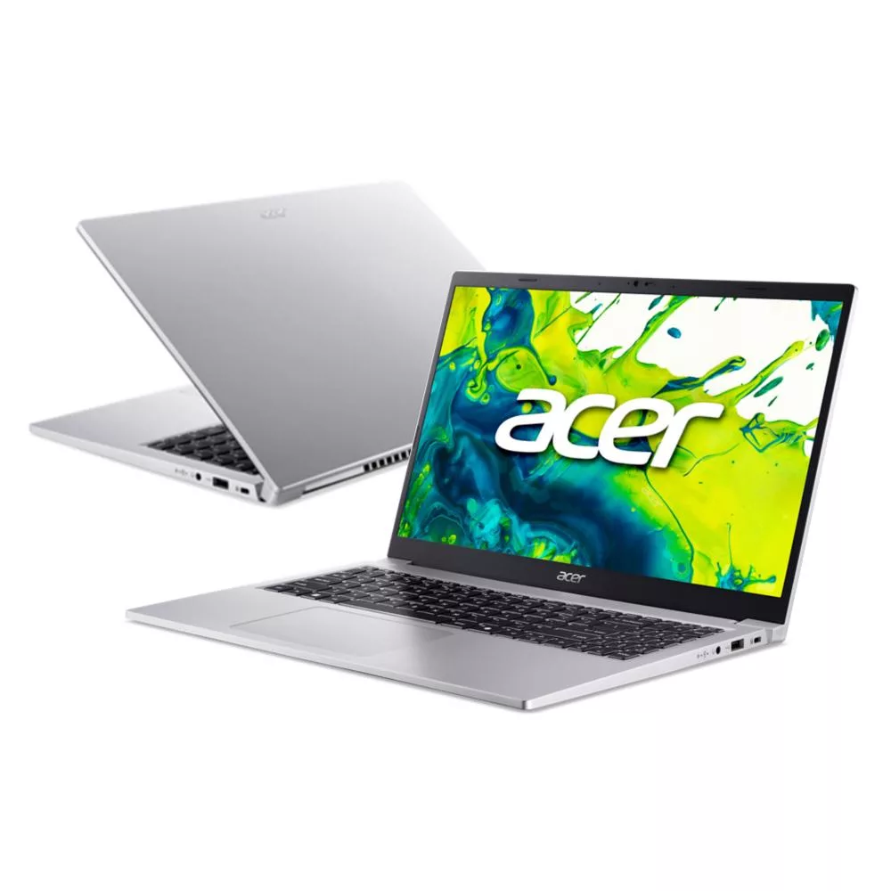 ★贈無線滑鼠★ Acer 宏碁 AL15-33P-31JK 15吋 輕薄文書筆電 (Core 3-N355/8G/512G SSD/W11/2年保) 銀色