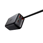 Mcdodo麥多多 LQ CH129 FreeGo系列 35W GaN自帶伸縮線快充充電器 A+C 美規 黑色