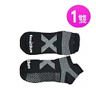 英國洛納斯Tunellus 磁電石墨稀黑科技船型襪 (一雙) -黑色
