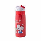 Hello Kitty 造型彈跳保溫杯第二代600ml-兩色可選 KT-T600A -紅色