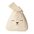 E.City_日式帆布手腕包收納提袋 咪兔款