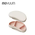 MOYUUM 韓國 白金矽膠 吸盤式 組合餐盤組 - 可頌系列-草莓白