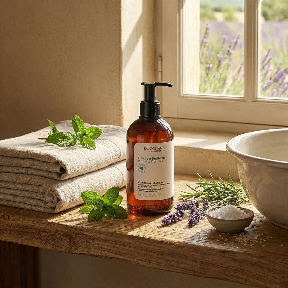 L’OCCITANE 歐舒丹 草本淨涼洗髮乳(500ml)-新版-國際航空版